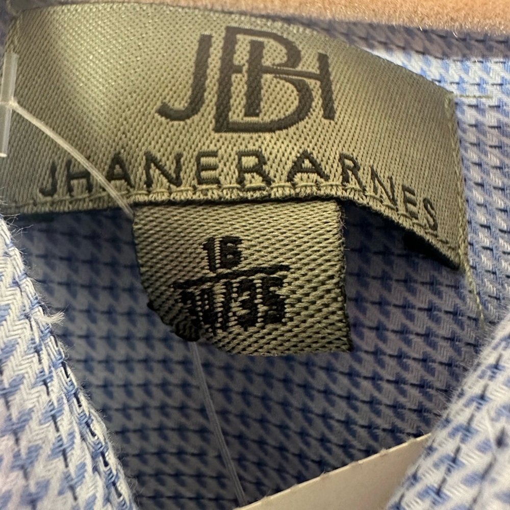 Jhane Barnes Men's Sky Blue Dress Shirt - Picture 2 of 5